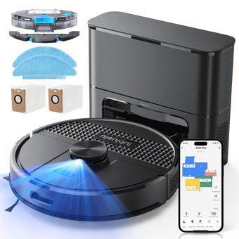 compare product Robot Vacuum And Mop 5500Pa LiDAR Navigation 5 Maps Black
