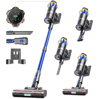 compare product Cordless Vacuum Cleaner 600W 50kPa 65Min OLED Touch Screen Blue