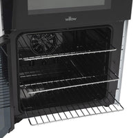 Freestanding Electric Cooker 68L Twin Cavity Ceramic Hob 4 Zones White