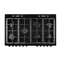 Dual Fuel Range Cooker 100cm Freestanding 7 Burners 2 Ovens Cream