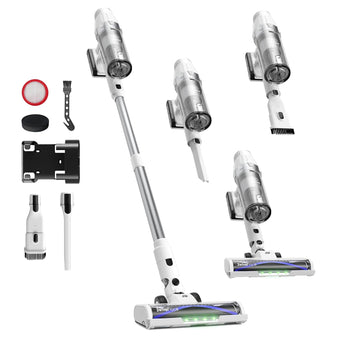 compare product Cordless Stick Vacuum Cleaner 580W 48KPa Suction 65 Min White