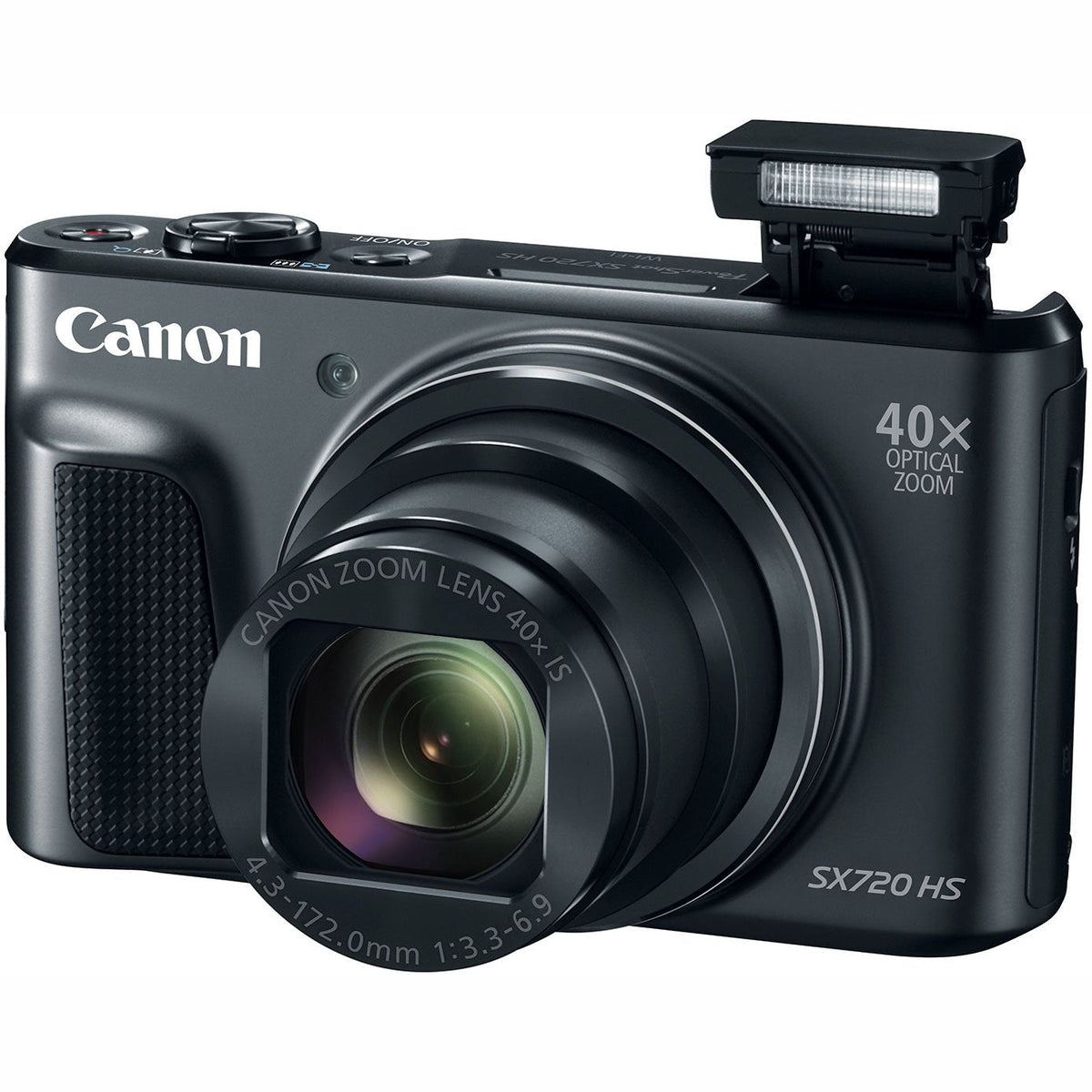 Canon PowerShot SX720 HS Digital Camera, Black