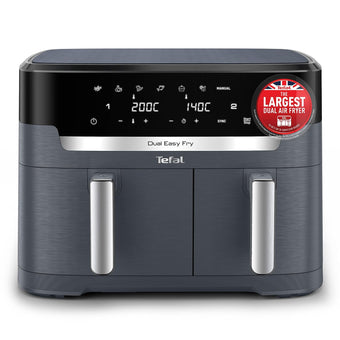 compare product Dual Air Fryer 11L 8 In 1 2700W Touchscreen Java-Grey