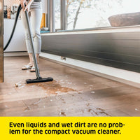 Wet And Dry Vacuum Cleaner 12L 1000W Blowing Function Yellow