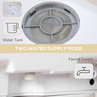 Table Top Dishwasher 6L Built-In Tank 4 Place Settings Touch Control White