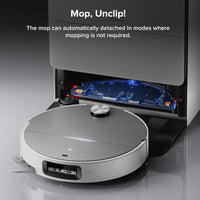 Robot Vacuum Cleaner 22,000 Pa 3.14-Inch Ultra Slim Zero-Tangling AI 3.0 Obstacle Avoidance White