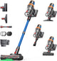Cordless Stick Vacuum Cleaner 600W 50kPa Suction 65min Runtime Blue
