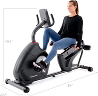Schwinn Fitness 230 Recumbent Bike with 16 Resistance Levels & Bluetooth Connectivity – 100932