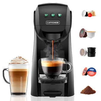 compare product Pod Coffee Machine 5 In 1 20 Bar 0.8L Black