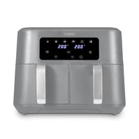 Vortx 8.5L Dual Basket Air Fryer With Dual Cook Function 2400W Midnight Blue Chrome