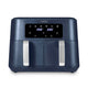 Vortx 8.5L Dual Basket Air Fryer With Dual Cook Function 2400W Midnight Blue Chrome