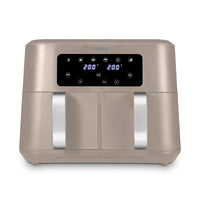 Vortx 8.5L Dual Basket Air Fryer With Dual Cook Function 2400W Midnight Blue Chrome