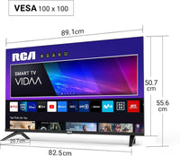 RCA Smart TV 40 Inch VIDAA Full HD Triple Tuner DVB-T/T2-C-S/S2, Wi-Fi, HDMI, USB, CI/CI+, Hotel Mode (VRS40FQ1, 2024)