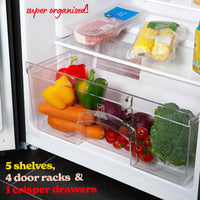 Freestanding Larder Fridge 242L 55cm 143cm Black