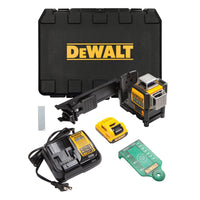 DEWALT DW089LG 12V MAX 3 x 360 Green Laser Level Kit with 2Ah Battery