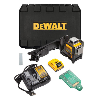 compare product DEWALT DW089LG 12V MAX 3 x 360 Green Laser Level Kit with 2Ah Battery
