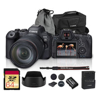 Canon EOS R6 Mark II Mirrorless Camera with 24-105mm Lens (5666C011) Bundle