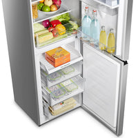 Freestanding Fridge Freezer 256L Total No Frost Water Dispenser Silver