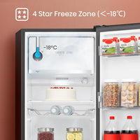 Freestanding Fridge 165L 128Cm Auto Defrost Wine Rack Black