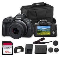 Canon EOS R100 Mirrorless Camera with RF-S 18-45mm Lens Bundle