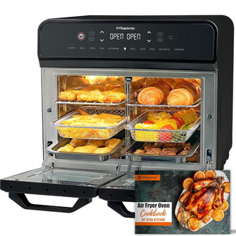 compare product Dual Zone Air Fryer Oven 22L 2400W 10-in-1 Digital Touch Stainless Steel