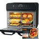 Dual Zone Air Fryer Oven 22L 2400W 10-in-1 Digital Touch Stainless Steel