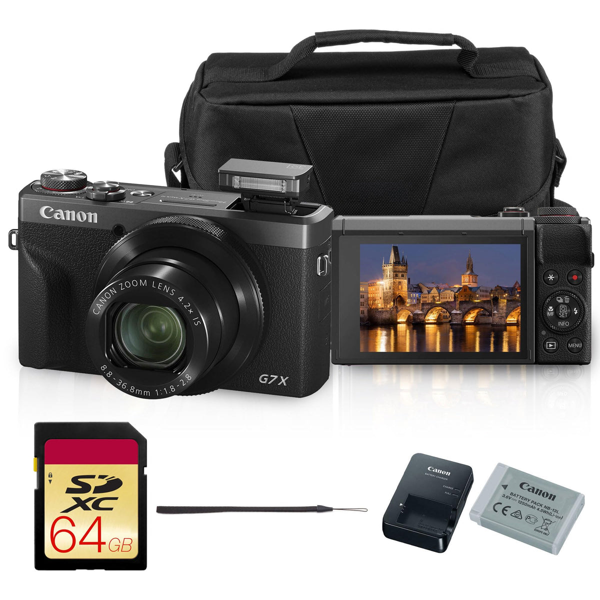 Canon PowerShot G7 X Mark III Camera (Graphite Limited Edition) Bundle