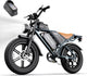 DEEPOWER TT Electric Bike – 2000W Peak Motor with 48V 20Ah Battery & 70-160 Mile Range – TT