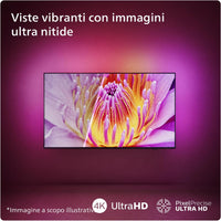 Ambilight 55PUS8109 4K LED Smart TV - Display 55'' with Platform Titan OS, Pixel Precise Ultra HD and Dolby Atmos Sound, Works with Alexa and Google Voice Assistant - Chrome Satinato
