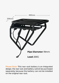 Rear Rack Battery