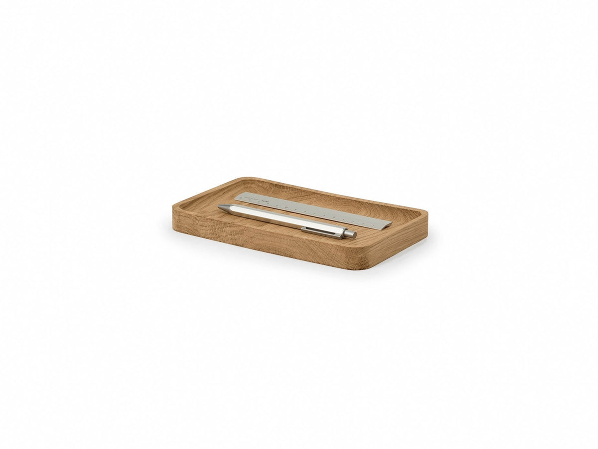 Wooden desk tray with cork base, image 14