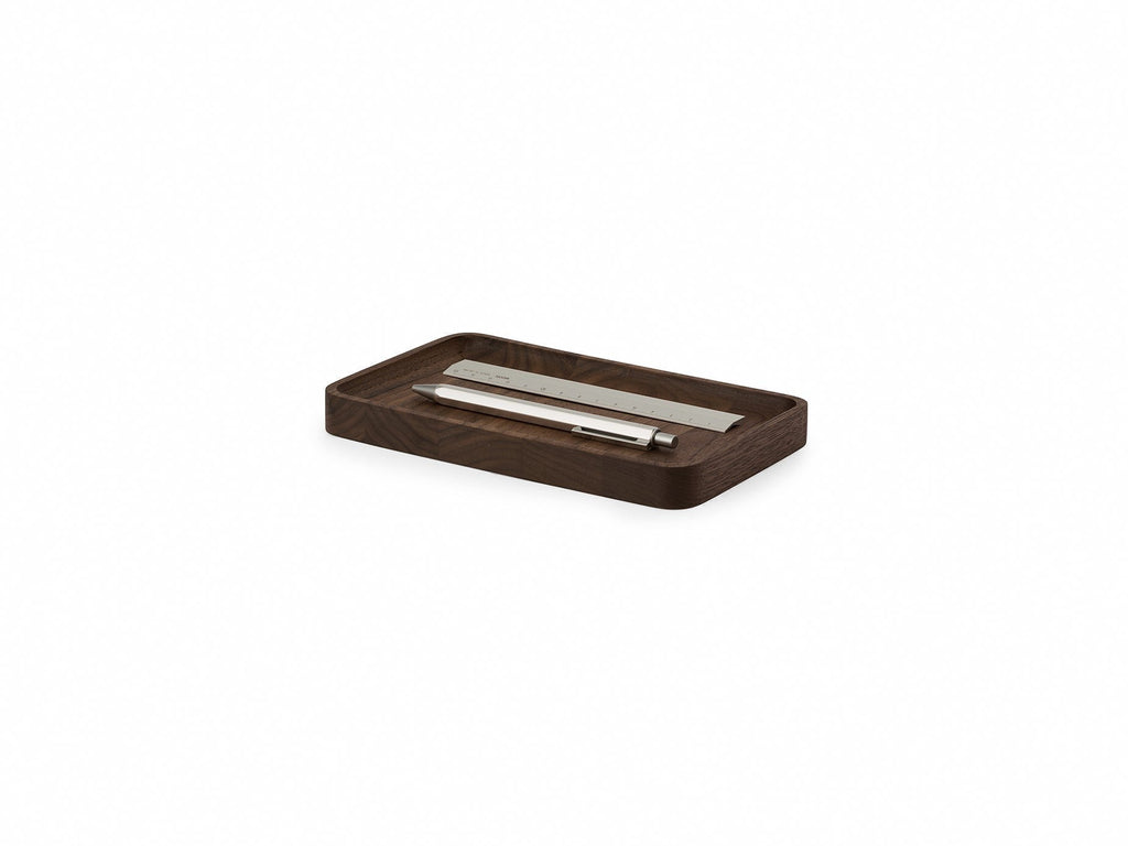 Wooden desk tray with cork base, image 20