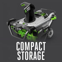 EGO Power+ SNT2112 21″ 56-Volt Cordless  Snow Blower with Steel Auger with (2) 5.0Ah Batteries and Dual Port Charger Included