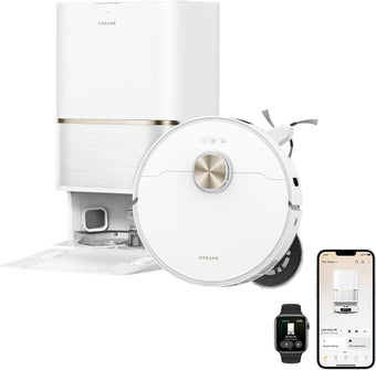 compare product Dreame L60 Ultra FE Robot Vacuum and Mop – 30000Pa Suction with ThermoHub Self-Cleaning & TriCut Brush – RLL51SE (White)