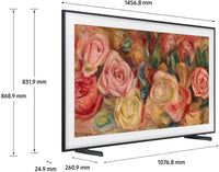 TV QE65LS03DAUXZT QLED 4K, Smart TV 65" Quantum Processor 4K, Frame Design, DVBT-2, Q-Symphony & Dolby Atmos, Alexa Built-in, Compatible with Bixby and Google Assistant, Black 2024