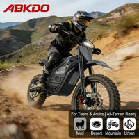 ABKDO EDB002 Electric Dirt Bike – 4000W Peak Motor with 48V 23Ah Battery & 45 MPH – EDB002