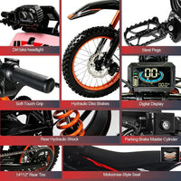 ONK Electric Dirt Bike – 4500W Peak Motor with 60V 28.8Ah Battery & Full Suspension – 1.7V