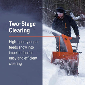 compare product Husqvarna 970710001 ST124 24-in 212-cc Two Stage Gas Snow Thrower (US Version)