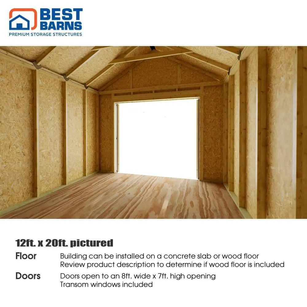 Best Barns Sierra 12×24 Wood Garage Kit