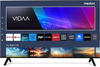 compare product MEDION 125, 7 cm (50 Inch) TV Ultra HD (Smart-TV, HDR10, VIDAA Store, Netflix, Prime Video, Disney+, DAZN, Paramount+, HbbTV, PVR, Bluetooth), MD 850200