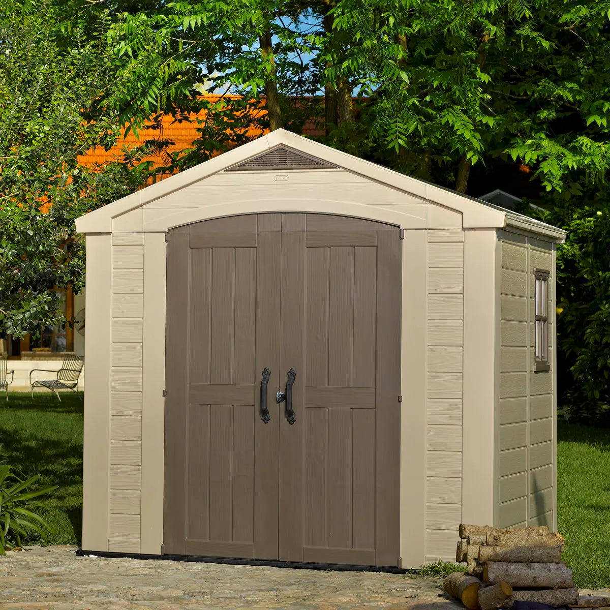 Keter Factor Shed 8x6ft – Brown