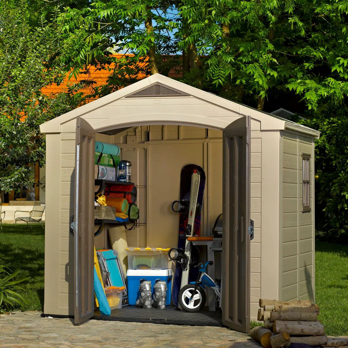 Keter Factor Shed 8x6ft – Brown