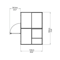 Hybrid 6 Ft W x 4 Ft D Greenhouse