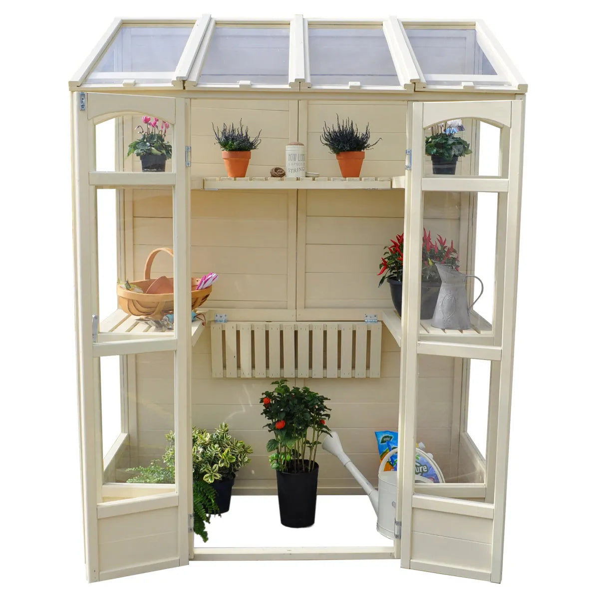 5 Ft W x 2.5 Ft D Lean-To Greenhouse