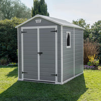 Manor 6 ft. W x 8 ft. D Apex Outdoor Garden Shed
