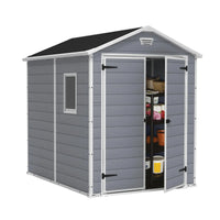 Manor 6 ft. W x 8 ft. D Apex Outdoor Garden Shed
