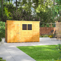 Powersheds 10 x 6ft Timber Tongue & Groove Pent Garden Shed