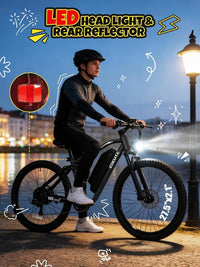 ESKUTE M200F Electric Bike – 1500W Peak Motor with 48V 20.8Ah Battery & 80 Mile Range – M200F