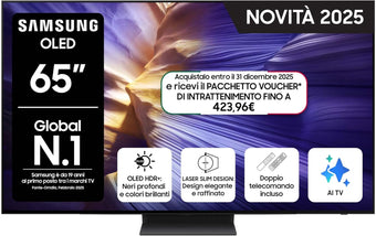 compare product Smart TV 65'' QE65S94FATXZT OLED 4K, NQ4 AI Gen3 Processor, 4K AI Upscaling Pro, Motion Xcelerator 144Hz, Dolby Atmos & OTS Lite, LaserSlim Design, 2025