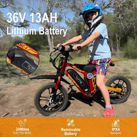 TUTTIO ARC-I Kids Electric Dirt Bike – 750W Motor with 36V 13Ah Battery for Ages 5-8 – ARC-I